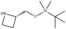 Azetidine, 2-[[[(1,1-dimethylethyl)dimethylsilyl]oxy]methyl]-, (2S)- Structure