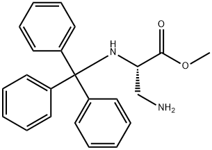 3-Amino-2-(trityl-amino)-propionic acid methyl ester Structure