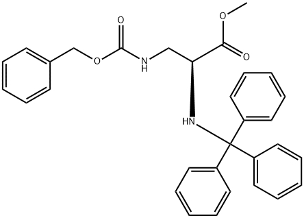 3-Benzyloxycarbonylamino-2-(trityl-amino)-propionic acid methyl ester Structure