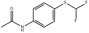 Acetamide, N-[4-[(difluoromethyl)thio]phenyl]- 구조식 이미지