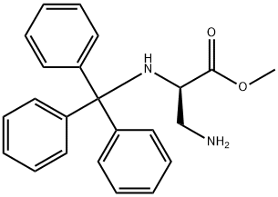 (R)-3-Amino-2-(trityl-amino)-propionic acid methyl ester Structure