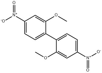 2,2'-dimethoxy-4,4'-dinitrobiphenyl Structure