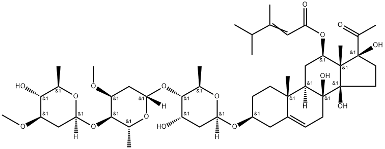 Otophylloside F 구조식 이미지