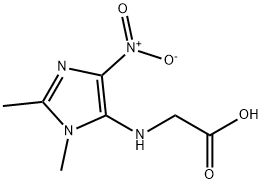 {N}-(1,2-dimethyl-4-nitro-1{H}-imidazol-5-yl)glycine Structure