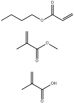 Methacrylic acid, polymer with butyl acrylate and methyl methacrylate Structure