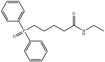 Pentanamide, 5-(diphenylphosphinyl)-N-ethyl- Structure