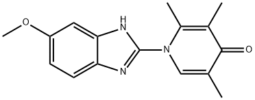 4(1H)-Pyridinone, 1-(6-methoxy-1H-benzimidazol-2-yl)-2,3,5-trimethyl- Structure