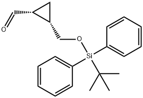 (1R,2S)-2-(((tert-Butyldiphenylsilyl)oxy)methyl)cyclopropane-1-carbaldehyde 구조식 이미지