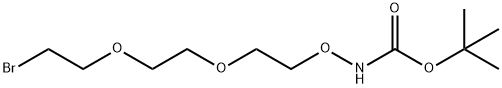 Boc-Aminooxy-PEG2-bromide 구조식 이미지