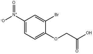 2-Bromo-4-nitrophenoxyacetic acid Structure