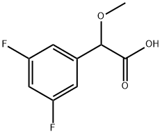 2-(3,5-difluorophenyl)-2-methoxyacetic acid Structure