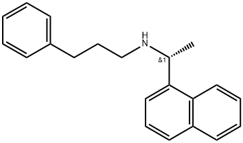 (αR)-α-Methyl-N-(3-phenylpropyl)-1-naphthalenemethanamine 구조식 이미지