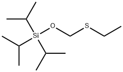 Silane, [(ethylthio)methoxy]tris(1-methylethyl)- Structure