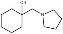 Cyclohexanol, 1-(1-pyrrolidinylmethyl)- 구조식 이미지