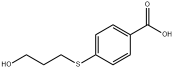 4-[(3-hydroxypropyl)sulfanyl]benzoic Acid Structure