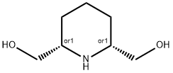 2,6-Piperidinedimethanol, (2R,6S)-rel- Structure