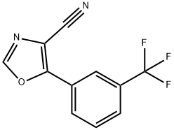 4-Oxazolecarbonitrile, 5-[3-(trifluoromethyl)phenyl]- Structure