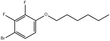 Benzene, 1-bromo-2,3-difluoro-4-(hexyloxy)- Structure