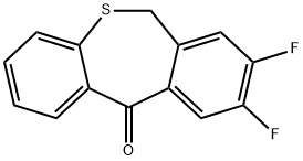 Dibenzo[b,e]thiepin-11(6H)-one, 8,9-difluoro- Structure