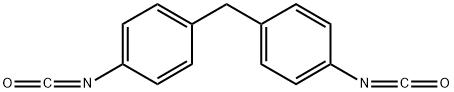 1,1'-메틸렌비스(4-이소시아네이토벤젠, 호모중합체 구조식 이미지