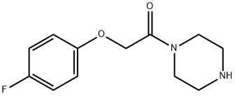 Ethanone, 2-(4-fluorophenoxy)-1-(1-piperazinyl)- Structure