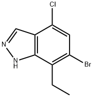 1H-Indazole, 6-bromo-4-chloro-7-ethyl- Structure