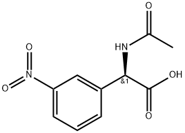 Ac-R-3-Nitrophenylglycine 구조식 이미지