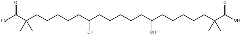 Heneicosanedioic acid, 8,14-dihydroxy-2,2,20,20-tetramethyl- Structure