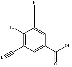 3,5-Dicyano-4-hydroxy-benzoic acid Structure