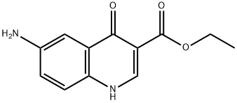 3-Quinolinecarboxylic acid, 6-amino-1,4-dihydro-4-oxo-, ethyl ester Structure