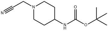 tert-Butyl (1-(cyanomethyl)piperidin-4-yl)carbamate Structure