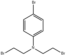 4-Bromo-N,N-bis(2-bromoethyl)benzenamine Structure