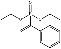 Phosphonic acid, P-(1-phenylethenyl)-, diethyl ester Structure