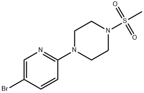 Piperazine, 1-(5-bromo-2-pyridinyl)-4-(methylsulfonyl)- Structure