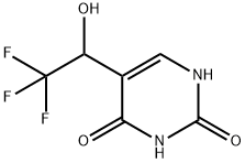 2,4(1H,3H)-Pyrimidinedione, 5-(2,2,2-trifluoro-1-hydroxyethyl)- 구조식 이미지