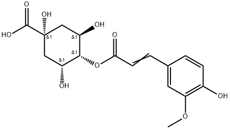 4-O-Feruloylquinic acid 구조식 이미지