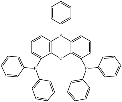 10H-Phenoxaphosphine, 4,6-bis(diphenylphosphino)-10-phenyl- Structure