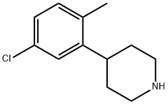 Piperidine, 4-(5-chloro-2-methylphenyl)- Structure