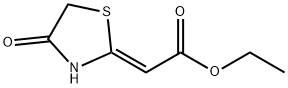 Acetic acid, 2-(4-oxo-2-thiazolidinylidene)-, ethyl ester, (2Z)- Structure