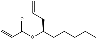 2-Propenoic acid, (1R)-1-(2-propen-1-yl)hexyl ester 구조식 이미지