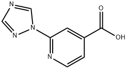 4-Pyridinecarboxylic acid, 2-(1H-1,2,4-triazol-1-yl)- Structure