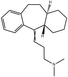 1-Propanamine, N,N-dimethyl-3-(1,2,3,4,4a,10,11,11a-octahydro-5H-dibenzo[a,d]cyclohepten-5-ylidene)-, trans- (9CI) Structure
