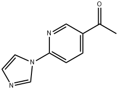 Ethanone, 1-[6-(1H-imidazol-1-yl)-3-pyridinyl]- 구조식 이미지