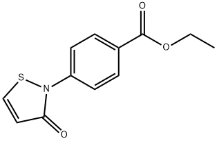 Benzoic acid, 4-(3-oxo-2(3H)-isothiazolyl)-, ethyl ester 구조식 이미지