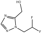 [1-(2,2-difluoroethyl)-1H-1,2,4-triazol-5-yl]methanol 구조식 이미지