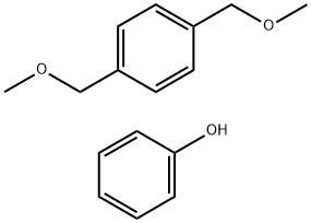 페놀, 중합체 ,함유 1,4-비스(메톡시메틸)벤젠 구조식 이미지