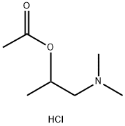 2-(Dimethylamino)-1-methylethyl Ester Acetic Acid Hydrochloride Structure
