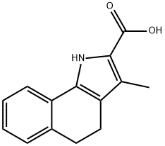 1H-Benz[g]indole-2-carboxylic acid, 4,5-dihydro-3-methyl- 구조식 이미지