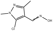 N-[(5-chloro-1,3-dimethyl-1H-pyrazol-4-yl)methylidene]hydroxylamine 구조식 이미지