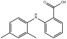 Benzoic acid, 2-[(2,4-dimethylphenyl)amino]- Structure